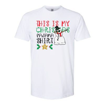 This Is My Christmas Pajama Holiday Softstyle CVC T-Shirt