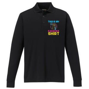 This Is My Karaoke Microphone Singing Lover Hoodie Performance Long Sleeve Polo