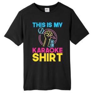 This Is My Karaoke Microphone Singing Lover Hoodie Tall Fusion ChromaSoft Performance T-Shirt