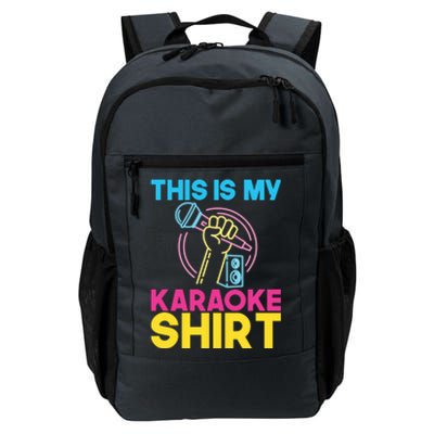 This Is My Karaoke Microphone Singing Lover Hoodie Daily Commute Backpack