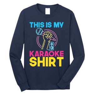 This Is My Karaoke Microphone Singing Lover Hoodie Long Sleeve Shirt