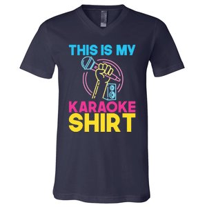 This Is My Karaoke Microphone Singing Lover Hoodie V-Neck T-Shirt