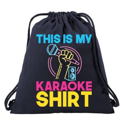 This Is My Karaoke Microphone Singing Lover Hoodie Drawstring Bag