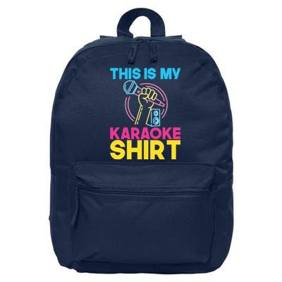 This Is My Karaoke Microphone Singing Lover Hoodie 16 in Basic Backpack