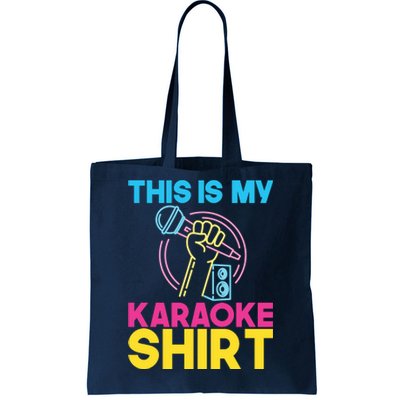 This Is My Karaoke Microphone Singing Lover Hoodie Tote Bag