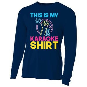 This Is My Karaoke Microphone Singing Lover Hoodie Cooling Performance Long Sleeve Crew