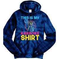 This Is My Karaoke Microphone Singing Lover Hoodie Tie Dye Hoodie