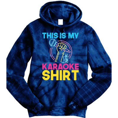 This Is My Karaoke Microphone Singing Lover Hoodie Tie Dye Hoodie