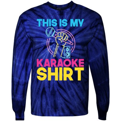 This Is My Karaoke Microphone Singing Lover Hoodie Tie-Dye Long Sleeve Shirt