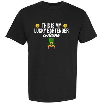 This Is My Lucky Bartender Costume St Patrick's Day Bar Gift Garment-Dyed Heavyweight T-Shirt