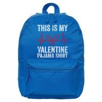 This Is My Valentine Pajama Gift Video Game Lover Gift 16 in Basic Backpack