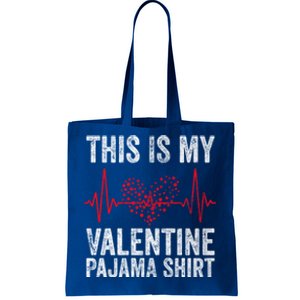 This Is My Valentine Pajama Gift Video Game Lover Gift Tote Bag