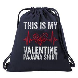 This Is My Valentine Pajama Gift Video Game Lover Gift Drawstring Bag