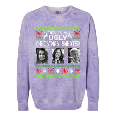 This Is My Ugly Christmas Anti Biden Sweater Christmas Gifts Colorblast Crewneck Sweatshirt