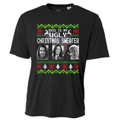 This Is My Ugly Christmas Anti Biden Sweater Christmas Gifts Cooling Performance Crew T-Shirt