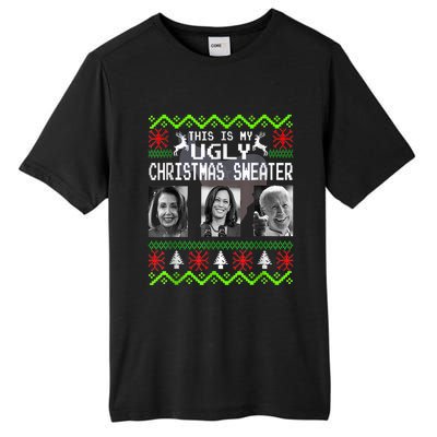 This Is My Ugly Christmas Anti Biden Sweater Christmas Gifts Tall Fusion ChromaSoft Performance T-Shirt