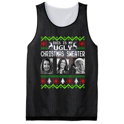 This Is My Ugly Christmas Anti Biden Sweater Christmas Gifts Mesh Reversible Basketball Jersey Tank