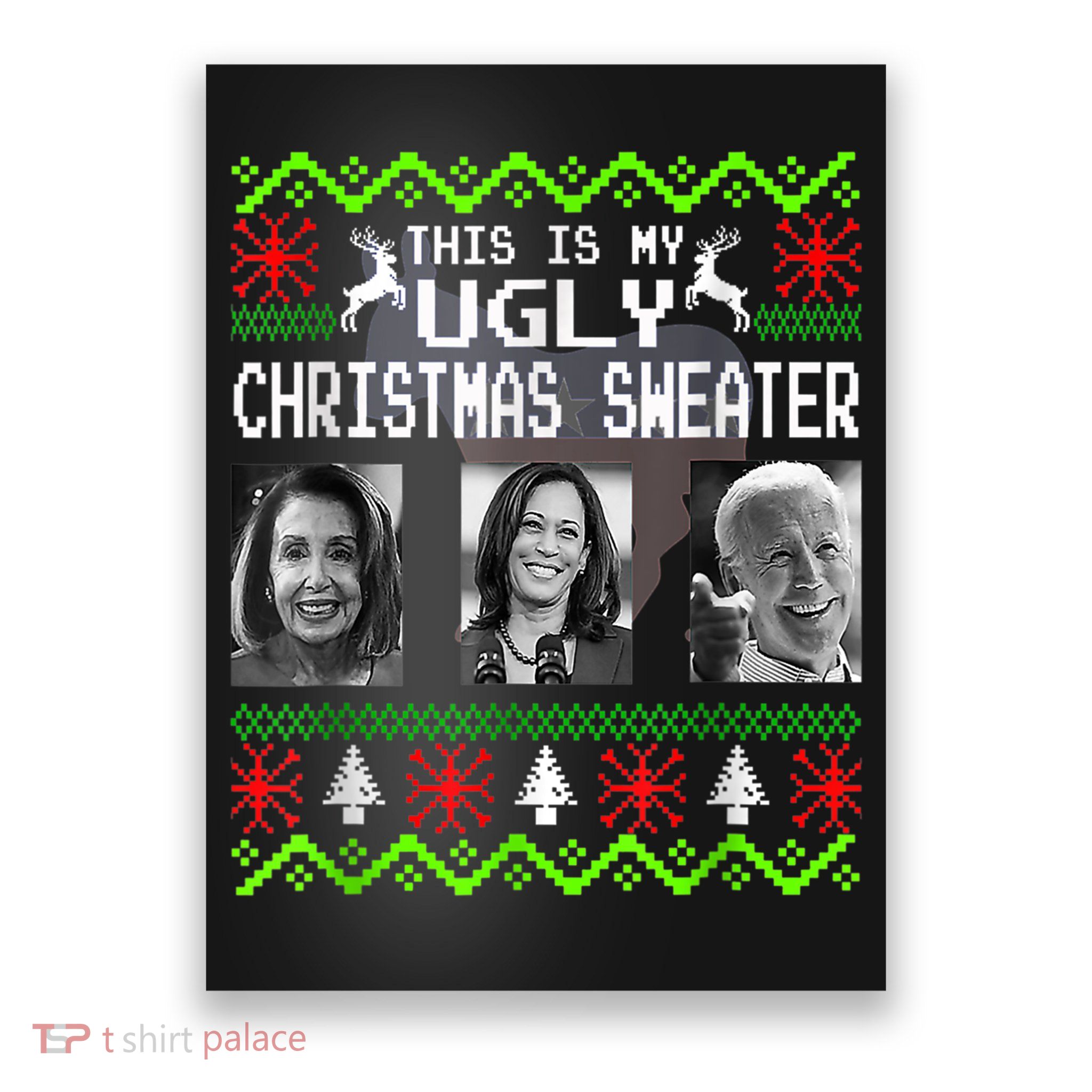 This Is My Ugly Christmas Anti Biden Sweater Christmas Gifts Poster