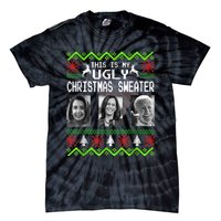 This Is My Ugly Christmas Anti Biden Sweater Christmas Gifts Tie-Dye T-Shirt