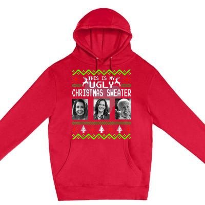 This Is My Ugly Christmas Anti Biden Sweater Christmas Gifts Premium Pullover Hoodie