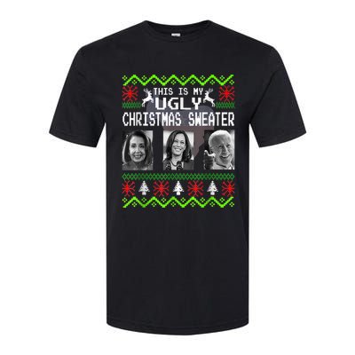 This Is My Ugly Christmas Anti Biden Sweater Christmas Gifts Softstyle CVC T-Shirt