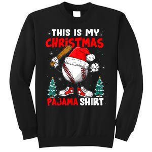 This Is My Christmas Pajama Baseball Sweatshirt