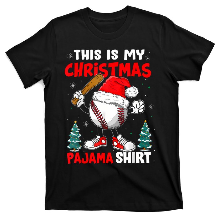 This Is My Christmas Pajama Baseball T-Shirt