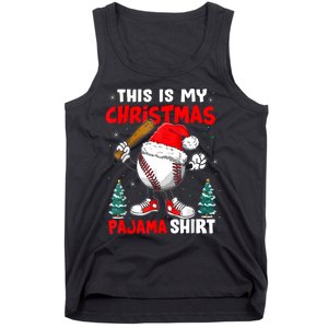 This Is My Christmas Pajama Baseball Tank Top