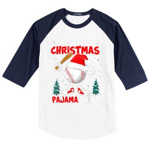 This Is My Christmas Pajama Baseball Baseball Sleeve Shirt