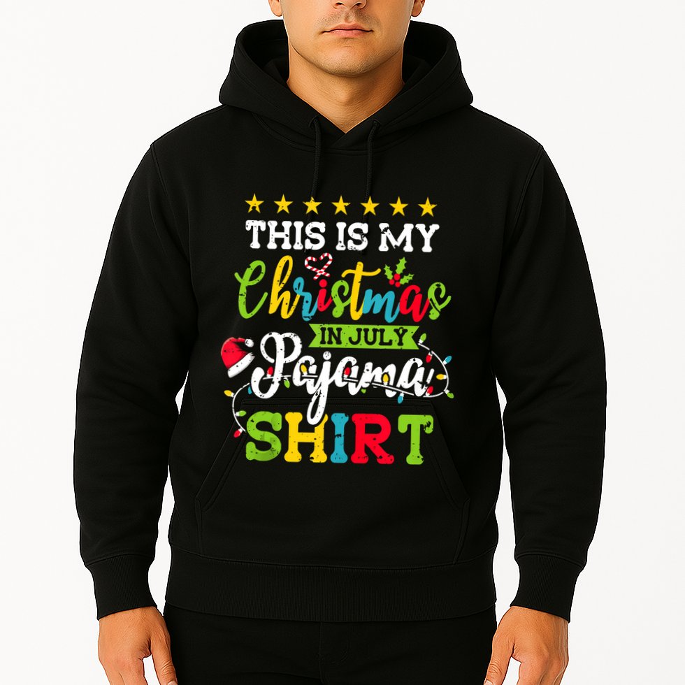 This Is My Christmas In July Pajama Hawaiian Summer Tank Top Hoodie