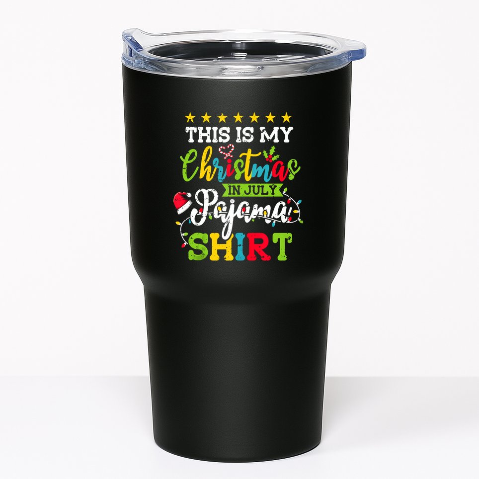 This Is My Christmas In July Pajama Hawaiian Summer Tank Top Tumbler