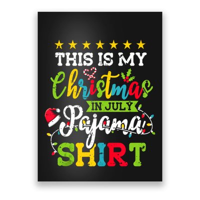 This Is My Christmas In July Pajama Hawaiian Summer Tank Top Poster