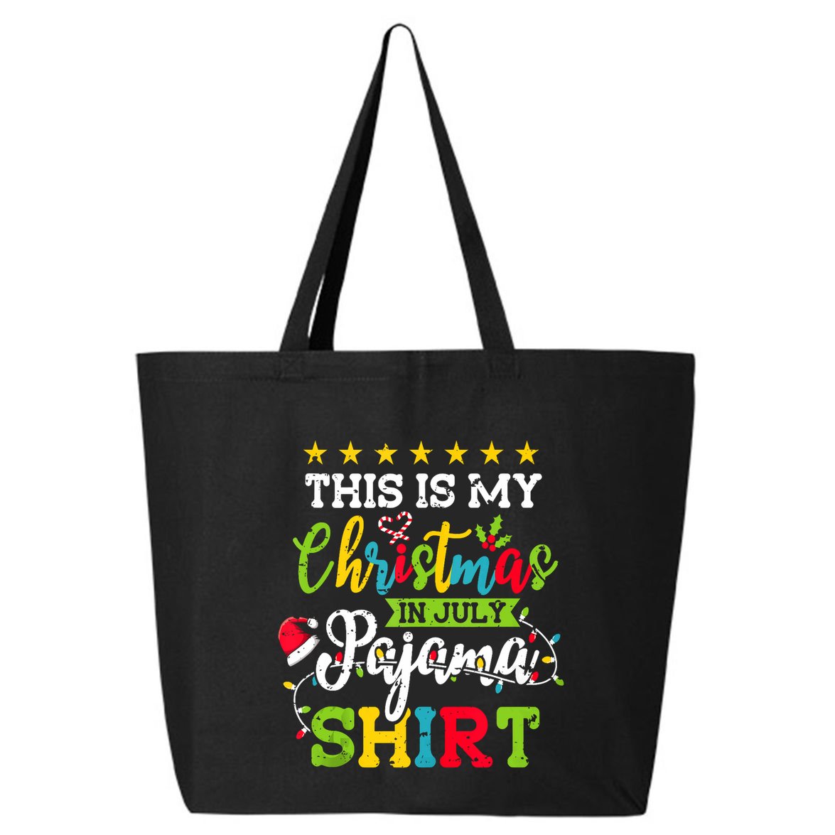This Is My Christmas In July Pajama Hawaiian Summer Tank Top 25L Jumbo Tote