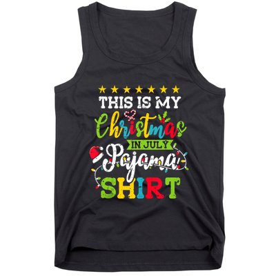 This Is My Christmas In July Pajama Hawaiian Summer Tank Top Tank Top
