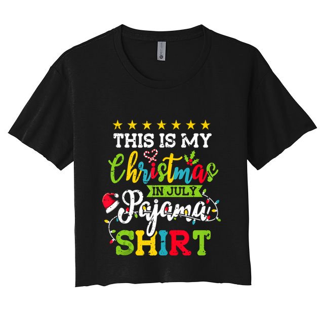 This Is My Christmas In July Pajama Hawaiian Summer Tank Top Crop Top