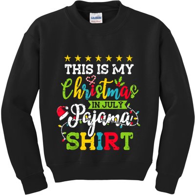 This Is My Christmas In July Pajama Hawaiian Summer Tank Top Kids Sweatshirt