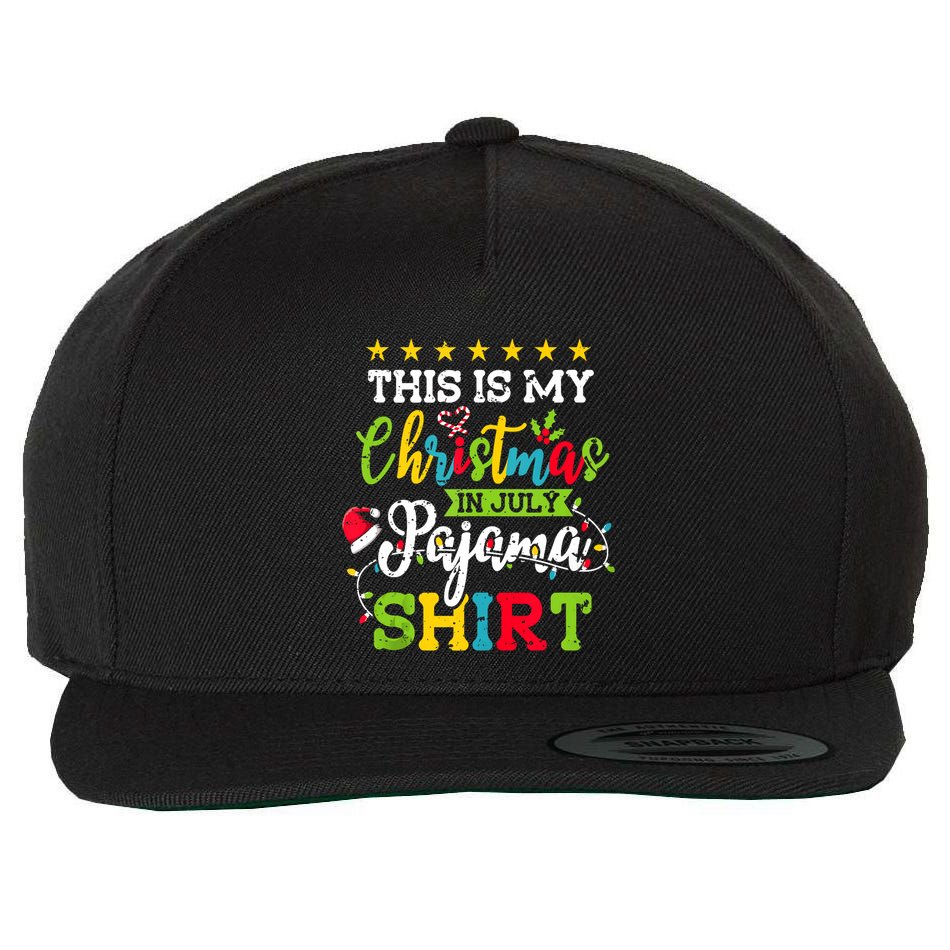 This Is My Christmas In July Pajama Hawaiian Summer Tank Top Wool Snapback Cap