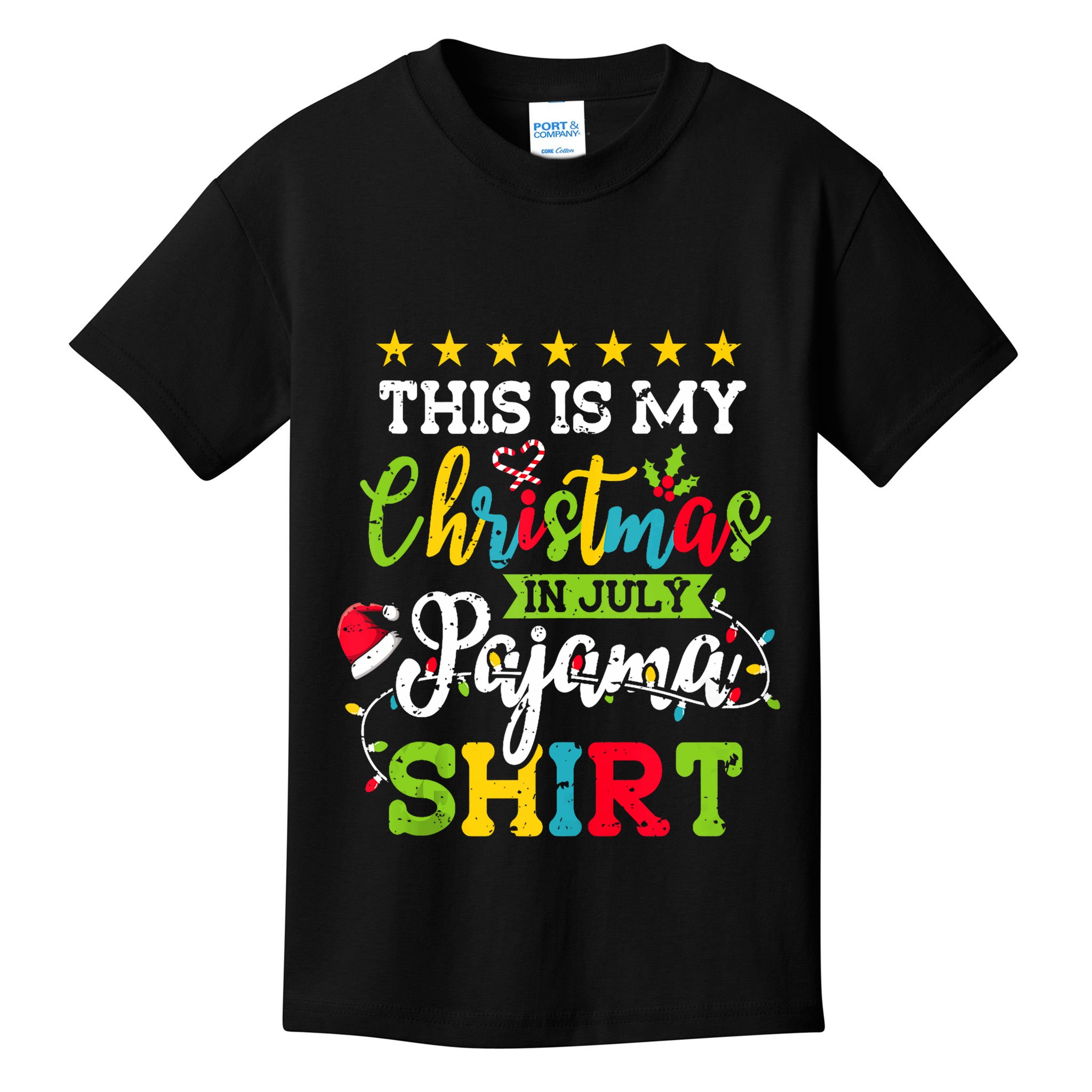This Is My Christmas In July Pajama Hawaiian Summer Tank Top Kids T-Shirt