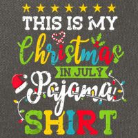 This Is My Christmas In July Pajama Hawaiian Summer Tank Top Cotton Canvas Backpack
