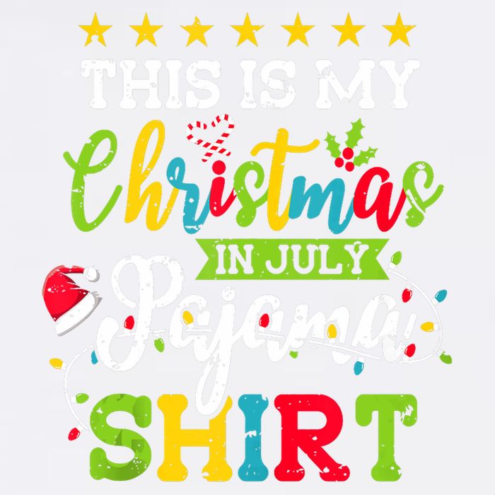This Is My Christmas In July Pajama Hawaiian Summer Tank Top Garment-Dyed Sweatshirt