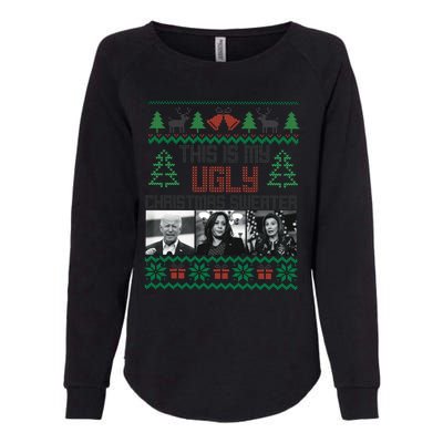 This Is My Ugly Christmas Sweater Funny Anti Biden FJB Womens California Wash Sweatshirt