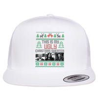 This Is My Ugly Christmas Sweater Funny Anti Biden FJB Flat Bill Trucker Hat