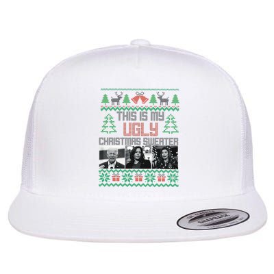 This Is My Ugly Christmas Sweater Funny Anti Biden FJB Flat Bill Trucker Hat