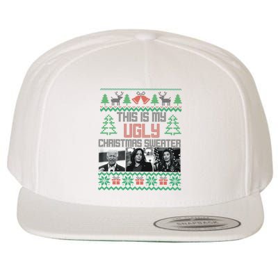 This Is My Ugly Christmas Sweater Funny Anti Biden FJB Wool Snapback Cap