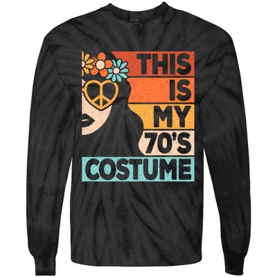 This Is My 70s Costume 70s Disco 1970s 70s Outfit Tie-Dye Long Sleeve Shirt