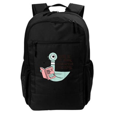 This Is My Book Character Costume Pigeon Reading Backpack