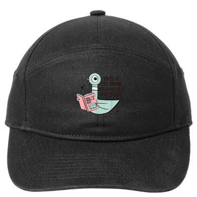 This Is My Book Character Costume Pigeon Reading 7-Panel Snapback Hat