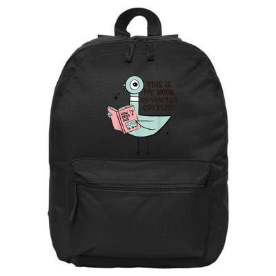 This Is My Book Character Costume Pigeon Reading 16 in Basic Backpack