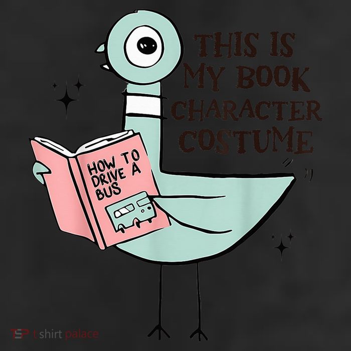 This Is My Book Character Costume Pigeon Reading 25L Jumbo Tote