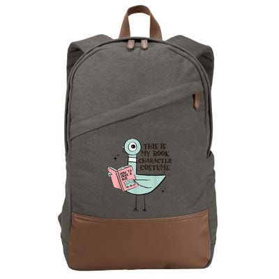 This Is My Book Character Costume Pigeon Reading Cotton Canvas Backpack